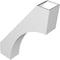 Ekena Millwork 6-in. W x 24-in. D x 32-in. H Westlake Architectural Grade PVC Knee Brace BRCP06X24X32WTL - alternate 3